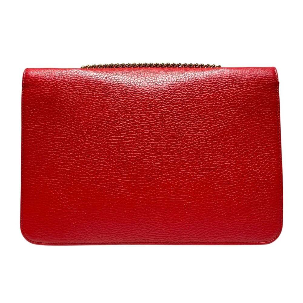 GUCCI Red Leather Shoulder Bag - Picture 2 of 9